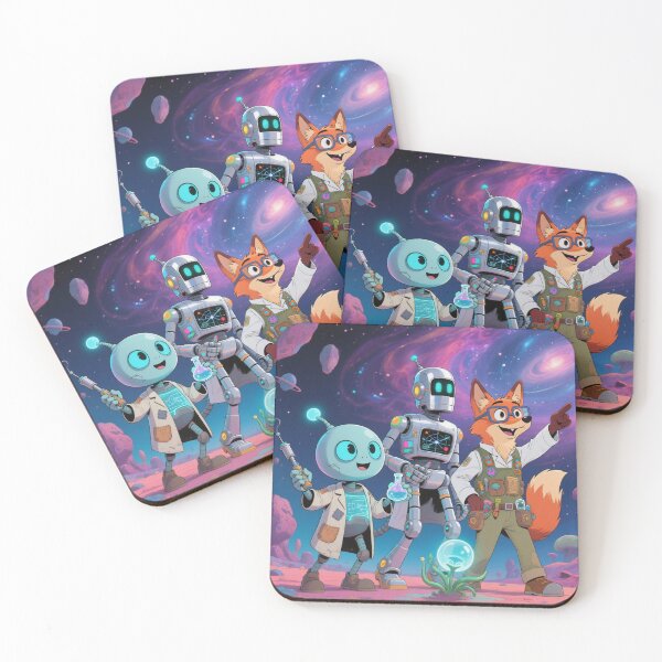 Item preview, Zyx, Bolt & Finn — The Galactic Science Squad designed and sold by SonderVoid.