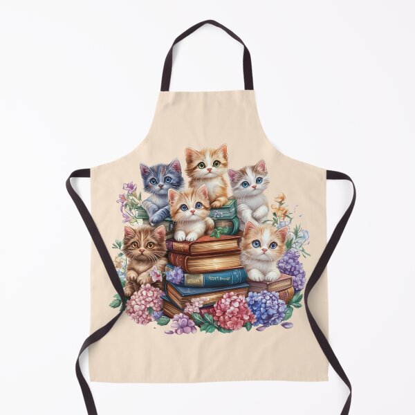 Item preview, Bookish Kitten Pile designed and sold by bubblyrainbow.