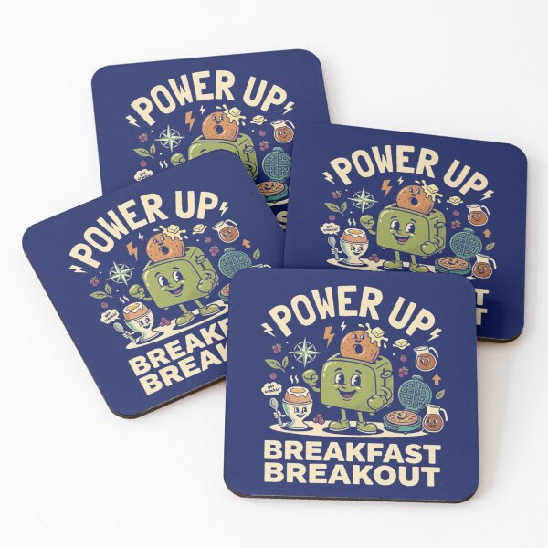 Item preview, Power Up Breakfast – Whimsical Food Character Design designed and sold by Dogandesighn.