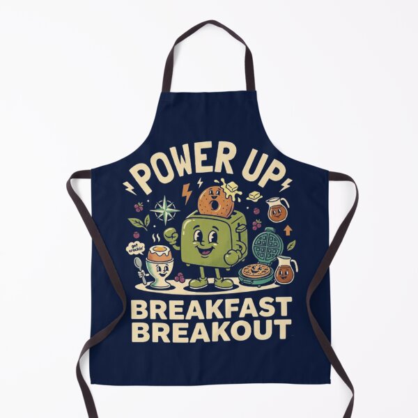 Item preview, Power Up Breakfast – Whimsical Food Character Design designed and sold by Dogandesighn.