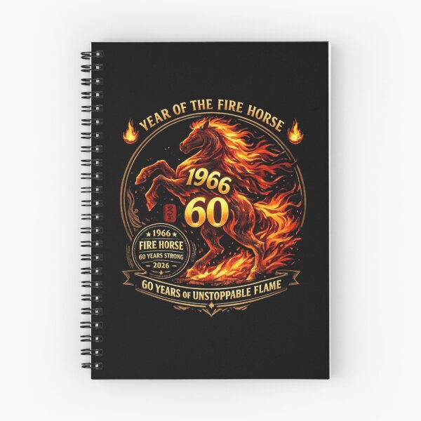 Item preview, Year of the Fire Horse 2026 Zodiac Badge designed and sold by 97Ts.