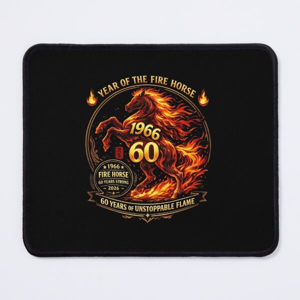 Item preview, Year of the Fire Horse 2026 Zodiac Badge designed and sold by 97Ts.