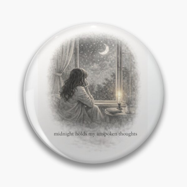 Item preview, Midnight Holds My Unspoken Thoughts designed and sold by ByKubraArt.