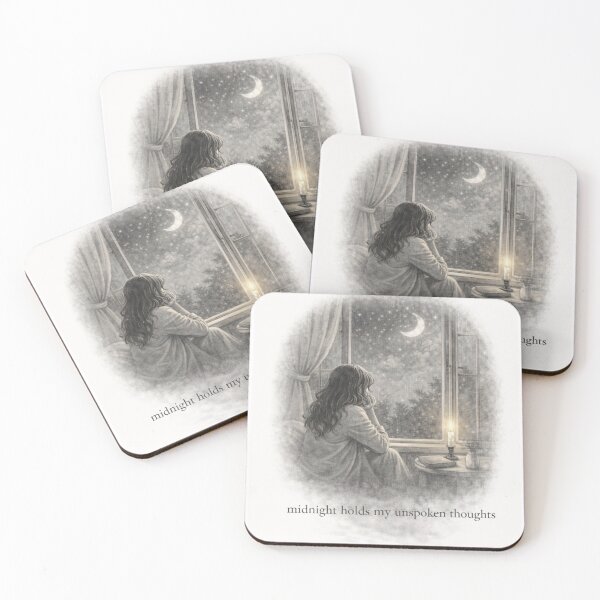 Item preview, Midnight Holds My Unspoken Thoughts designed and sold by ByKubraArt.