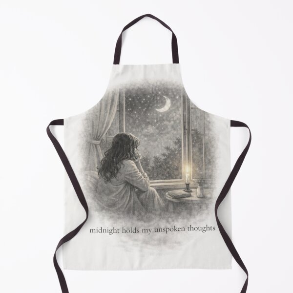 Item preview, Midnight Holds My Unspoken Thoughts designed and sold by ByKubraArt.