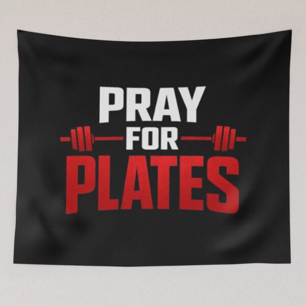 Artikelvorschau, Pray For Plates – Heavy Lifting Gym Shirt entworfen und verkauft von wanado.