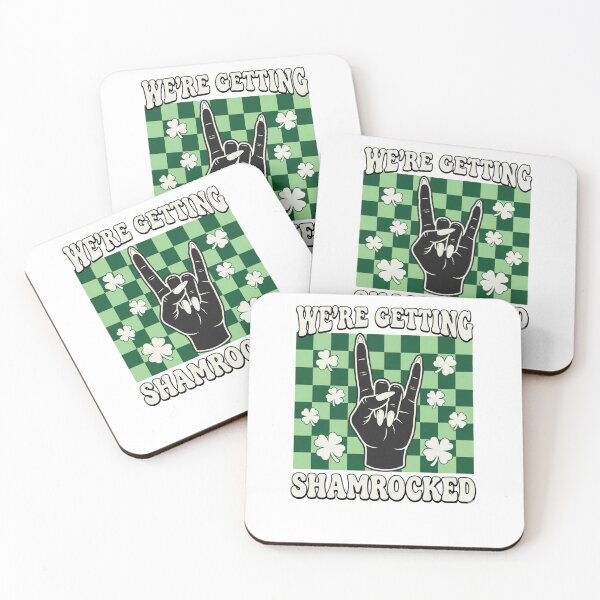 Item preview, We're Getting Shamrocked T-Shirt, St Patricks Day Bachelorette Party Gift, Shamrock Drinking Squad Graphic Tee designed and sold by HB ART.