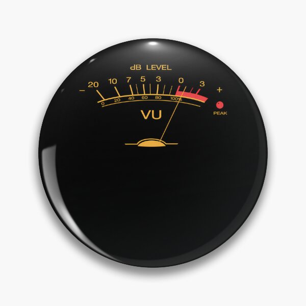 Item preview, Volume Vu Meter Vintage Audio Engineer Recording Studio Gear Head Musician Guitar designed and sold by Implmck.