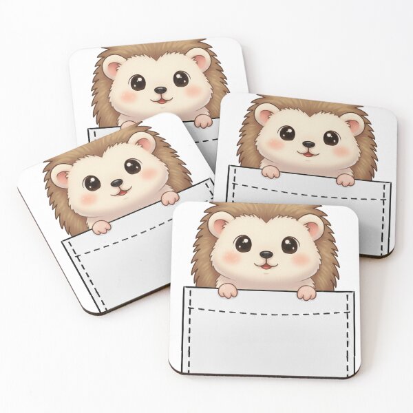 Item preview, Cute Hedgehog Pocket designed and sold by  Side Quest Studio.
