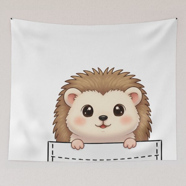 Item preview, Cute Hedgehog Pocket designed and sold by  Side Quest Studio.