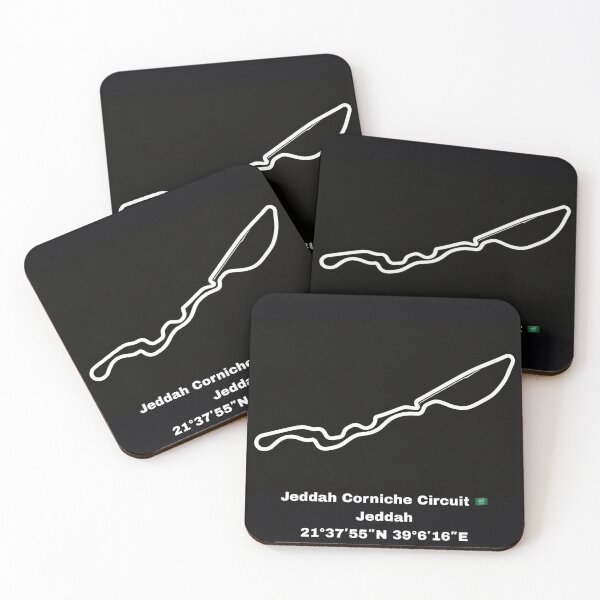 Item preview, Saudi Arabian Grand Prix Track Print designed and sold by Slipstream-Studio.