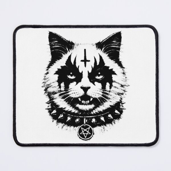 Item preview, Black Metal Cat Metalhead Style designed and sold by Eh Plus Designs.