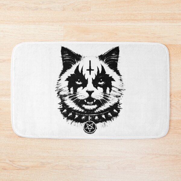 Item preview, Black Metal Cat Metalhead Style designed and sold by Eh Plus Designs.