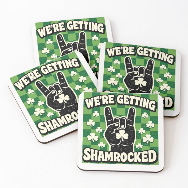 Item preview, We're Getting Shamrocked St Patrick's Day Irish Celebration Party designed and sold by Pawsome Quotes.