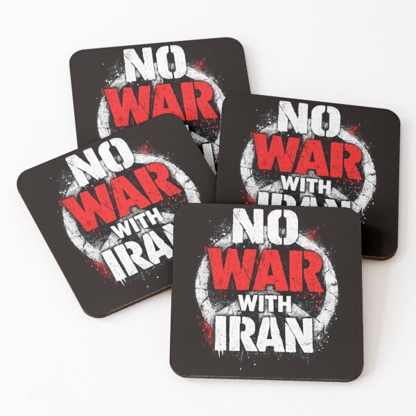 Item preview, No War With Iran Peace Activism Statement designed and sold by Pawsome Quotes.
