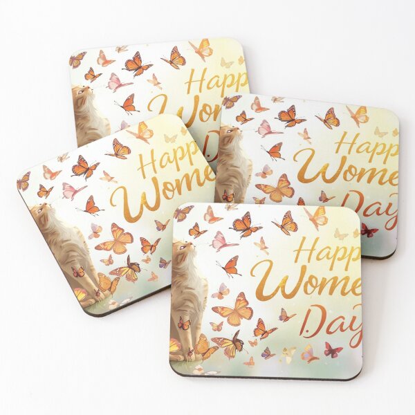 Item preview, A Happy Women's Day Cat and Butterfly Art II designed and sold by Jeddi11.