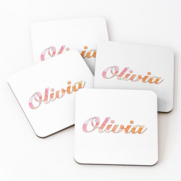 Item preview, Watercolor Name Olivia in Pink Tones designed and sold by katifinell.