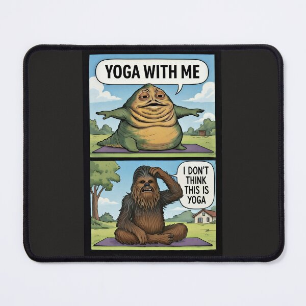 Item preview, Yoga With Me — Alien Instructor & Furry Student Comic Strip designed and sold by SammyMorry.