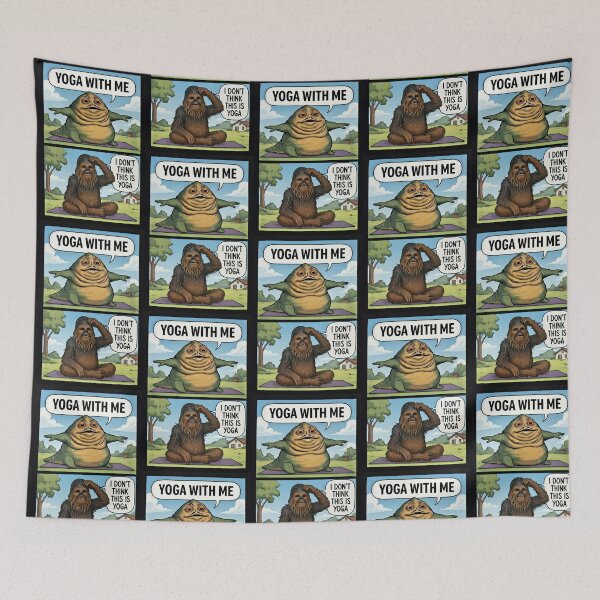 Item preview,  Yoga With Me — Alien Instructor & Furry Student Comic Strip designed and sold by SammyMorry.