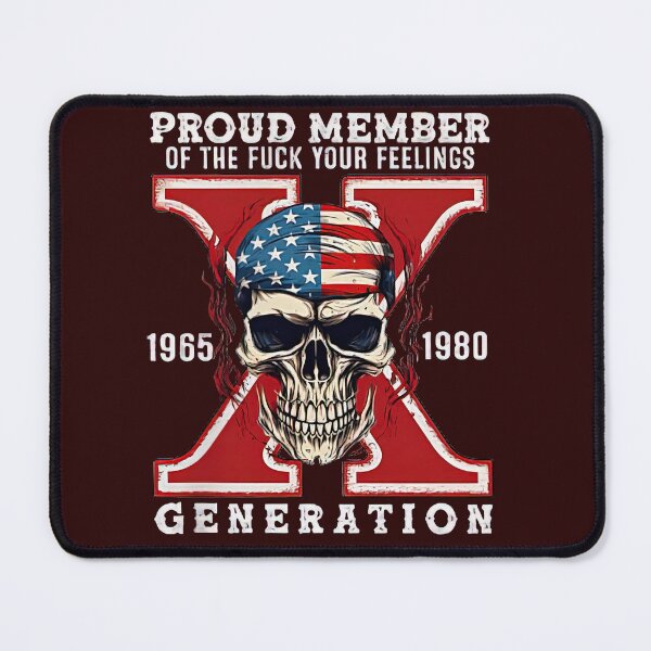 Item preview, Proud Member Generation X – Patriotic Skull Vintage American Design designed and sold by 3liegy.