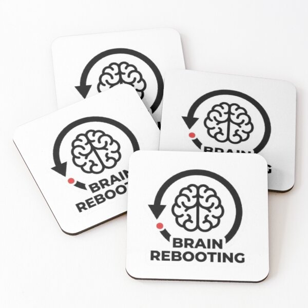 Item preview, Brain Rebooting Sticker – Funny Tech Burnout Humor – Minimal Brain Restart Design designed and sold by Vegasstickers.