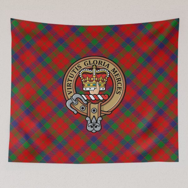 Item preview, Clan Robertson Crest over Tartan designed and sold by sifis.