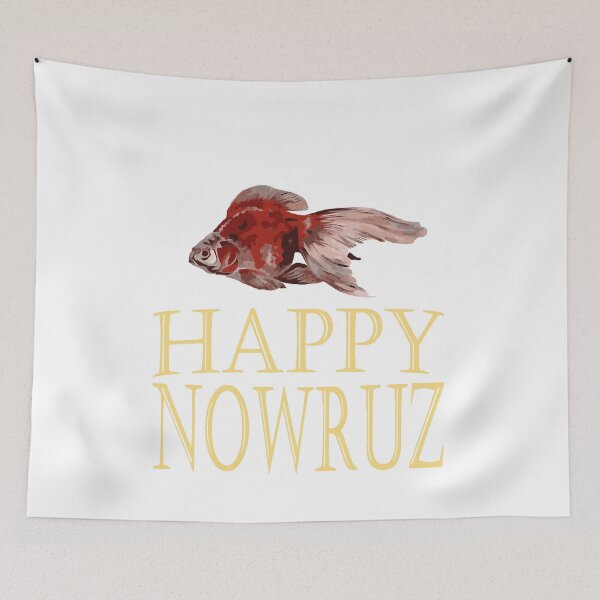 Item preview, Crimson Goldfish Happy Nowruz Wishes designed and sold by taiche.