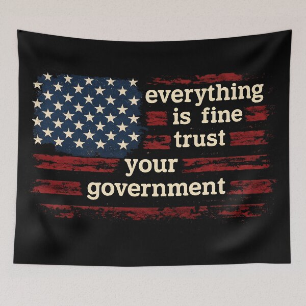 Item preview, Trust Your Government Vintage USA Flag designed and sold by OlizaPrint.