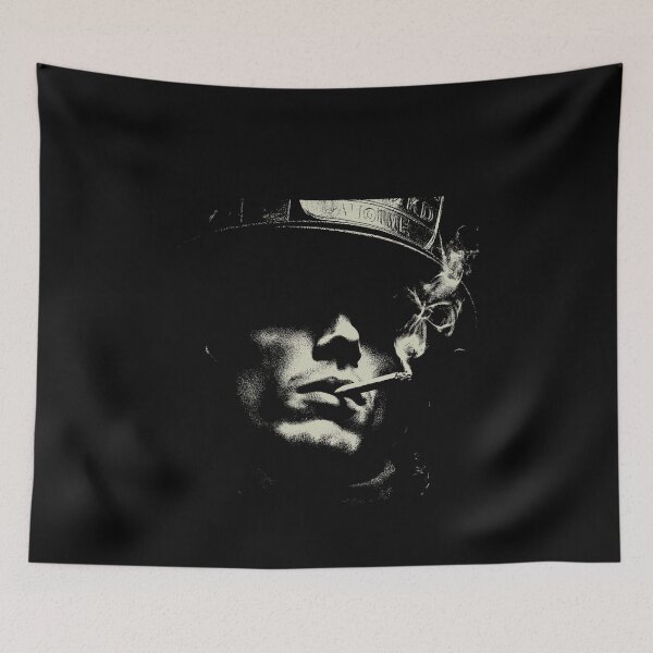 Item preview, Low Key Firefighter Smoking Cigarette Portrait designed and sold by k3rstman1.