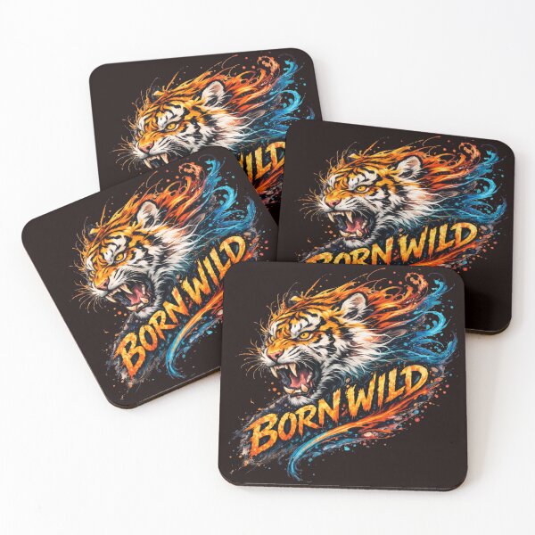 Item preview, Born Wild Roaring Tiger Ink Art designed and sold by Tadeusz1.