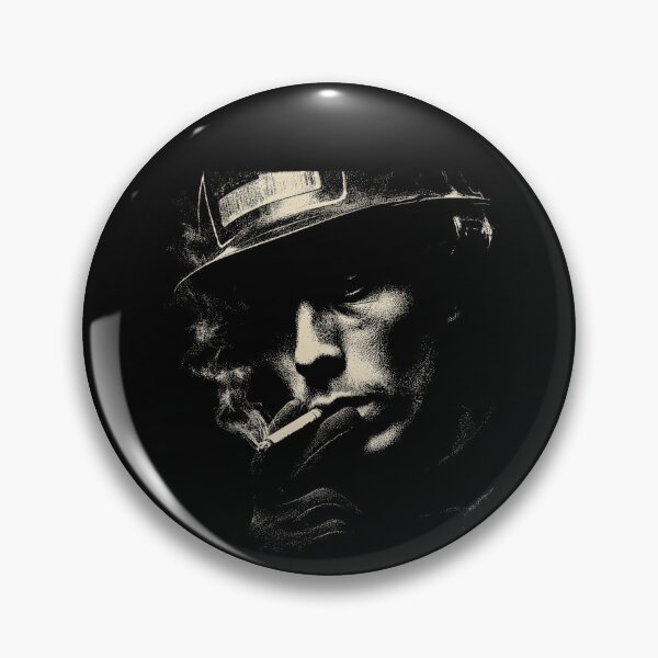Item preview, Low Key Firefighter Face Smoking Cigarette Portrait designed and sold by k3rstman1.