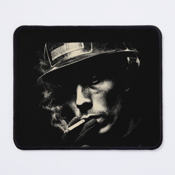 Item preview, Low Key Firefighter Face Smoking Cigarette Portrait designed and sold by k3rstman1.