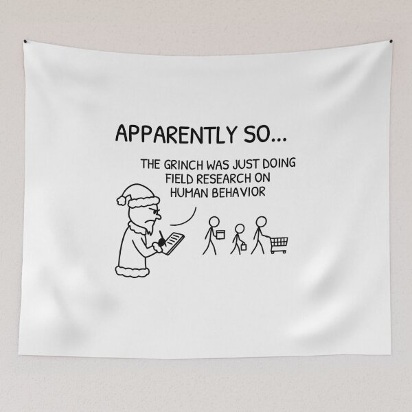 Item preview, XKCD Field Observation Holiday Humor Comic designed and sold by AnnSign.