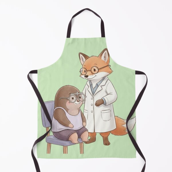 Item preview, Medical Professional Fox And Mole Watercolor Graphic designed and sold by med-lavender-ee.