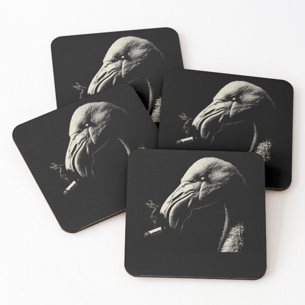 Item preview, Edgy Flamingo Smoking Cigarette Low Key designed and sold by k3rstman1.