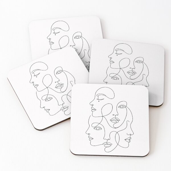 Item preview, Overlapping Profiles Line Drawing designed and sold by capricedefille.