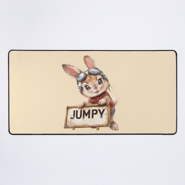 Item preview, Jumpy the Rabbit designed and sold by bubblyrainbow.