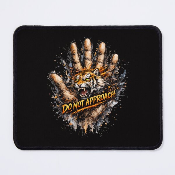 Item preview, Do Not Approach – Roaring Tiger Warning Hand Art designed and sold by Tadeusz1.