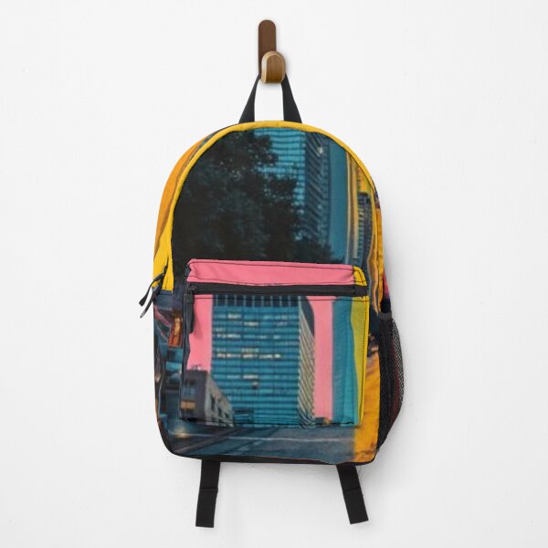 Item preview, Vibrant Silkscreen Cityscape - Modern Graphic Urban Art designed and sold by The Rust Lab.