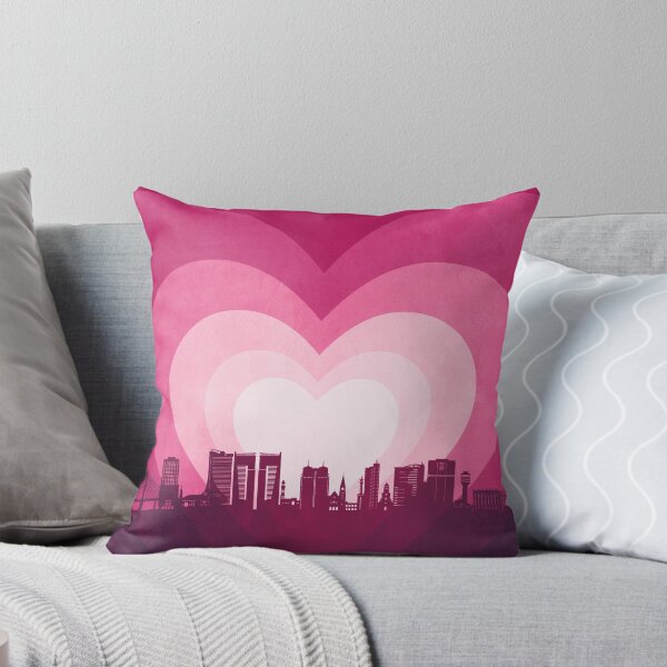 Item preview, Dar es Salaam Skyline Hearts Pink designed and sold by ArtPrints.