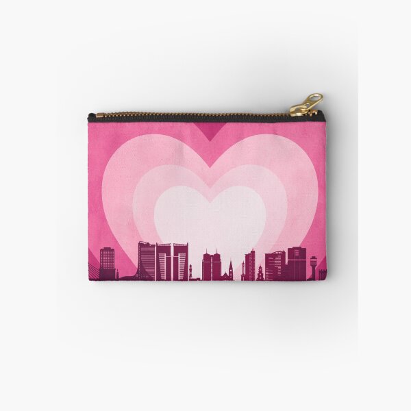 Item preview, Dar es Salaam Skyline Hearts Pink designed and sold by ArtPrints.
