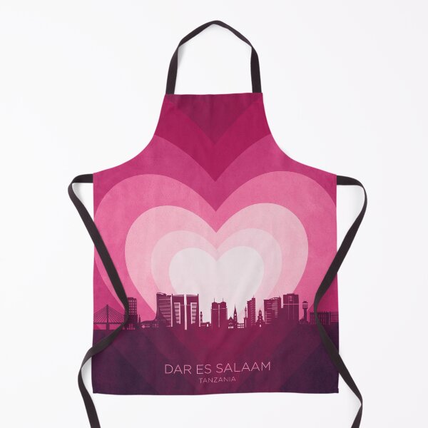 Item preview, Dar es Salaam Skyline Hearts Pink designed and sold by ArtPrints.