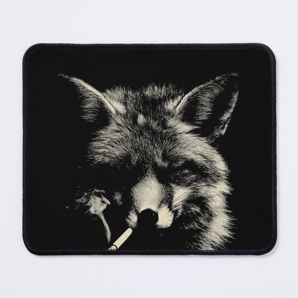 fox cigarette meme Mysterious Fox Smoking Dark Monochrome