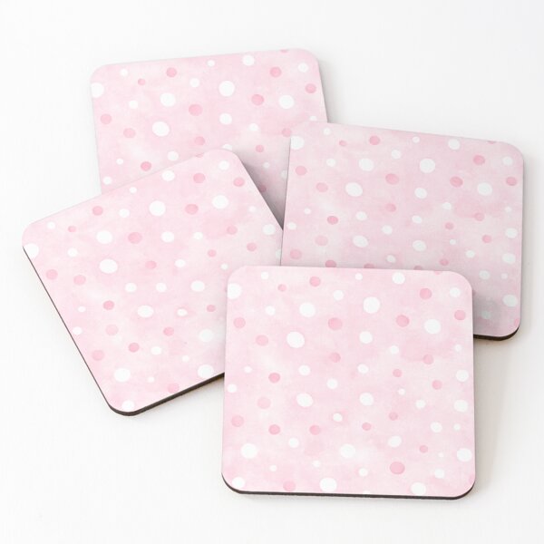 Item preview, Cute Pink watercolor polka dots pattern designed and sold by Bonita Faye.