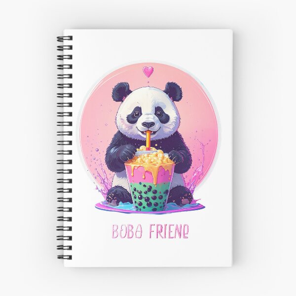 Item preview, Boba Friend Cute Panda Milk Tea Figure designed and sold by icemanphotos.