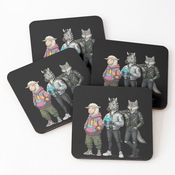 Item preview, Urban Animal Streetwear Crew Sheep Zebra Wolf Illustration designed and sold by LittleLoopArt.