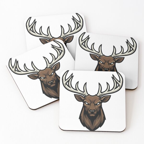 Item preview, Alpha Stag Fierce Gaze Logo Mascot Stag designed and sold by PixelStudioBe.