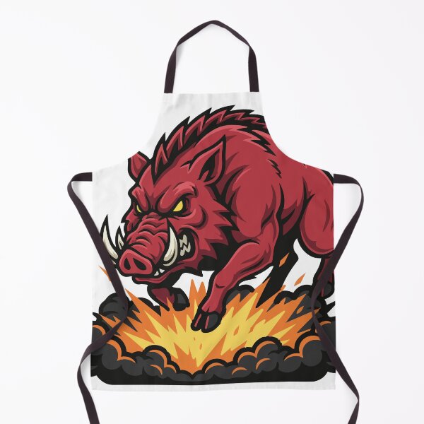 Item preview, Fire Red Boar Explosion Mascot Boar designed and sold by PixelStudioBe.