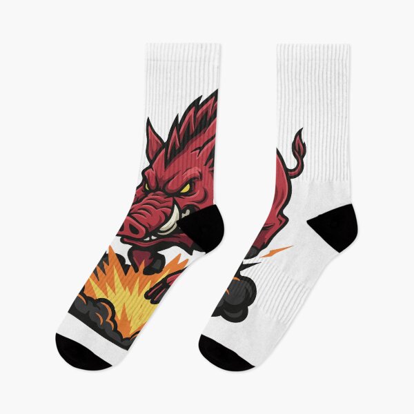 Item preview, Fire Red Boar Explosion Mascot Boar designed and sold by PixelStudioBe.
