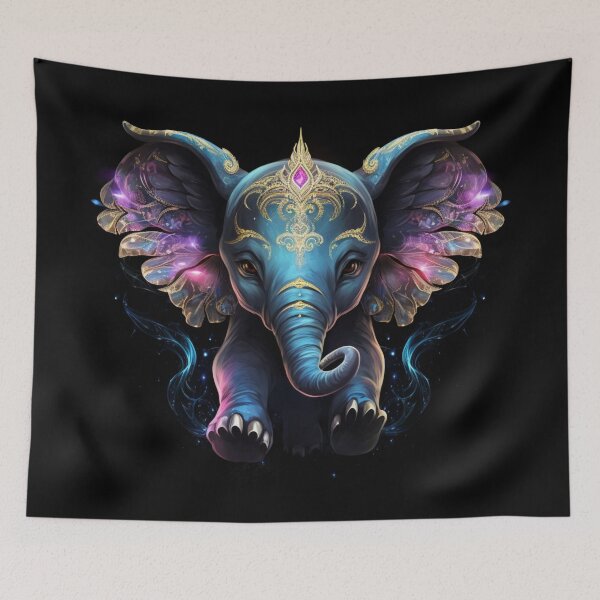 Item preview, Fairy Elephant designed and sold by bubblyrainbow.